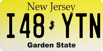 NJ license plate I48YTN