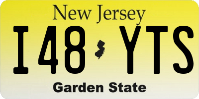 NJ license plate I48YTS
