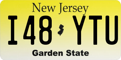 NJ license plate I48YTU
