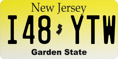 NJ license plate I48YTW