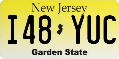 NJ license plate I48YUC