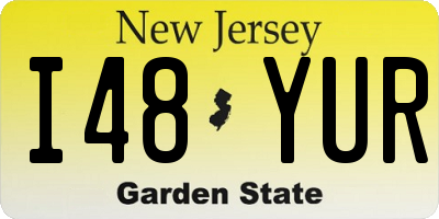 NJ license plate I48YUR