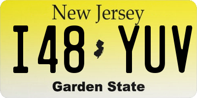 NJ license plate I48YUV