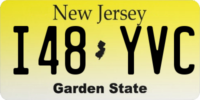 NJ license plate I48YVC