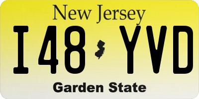 NJ license plate I48YVD