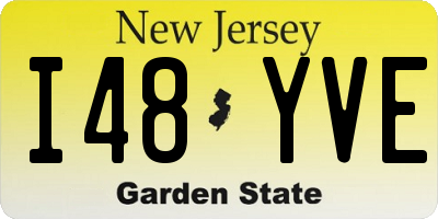 NJ license plate I48YVE