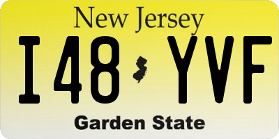 NJ license plate I48YVF