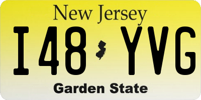 NJ license plate I48YVG