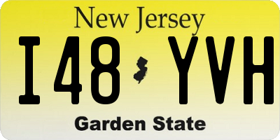 NJ license plate I48YVH
