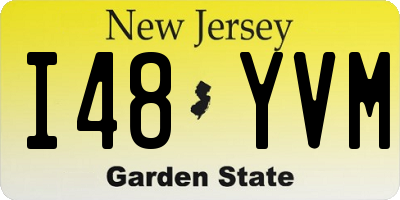 NJ license plate I48YVM