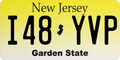 NJ license plate I48YVP