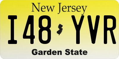 NJ license plate I48YVR