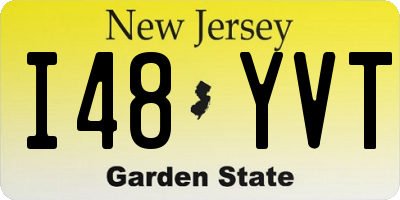 NJ license plate I48YVT