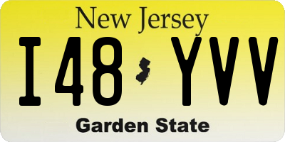 NJ license plate I48YVV