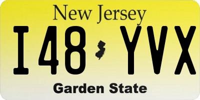NJ license plate I48YVX