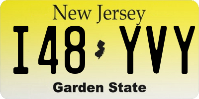 NJ license plate I48YVY