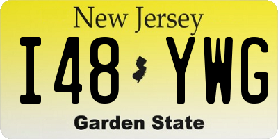 NJ license plate I48YWG