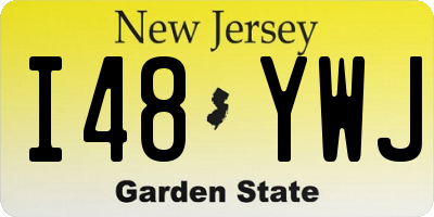 NJ license plate I48YWJ