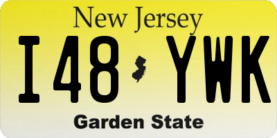 NJ license plate I48YWK