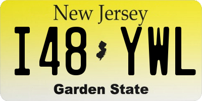 NJ license plate I48YWL