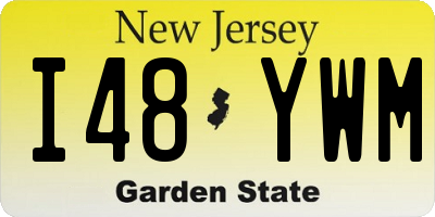 NJ license plate I48YWM