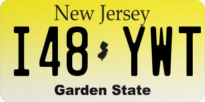 NJ license plate I48YWT