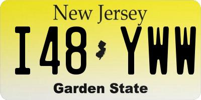 NJ license plate I48YWW