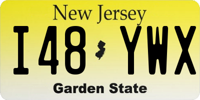 NJ license plate I48YWX