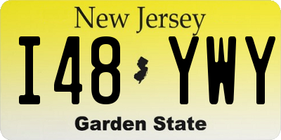NJ license plate I48YWY