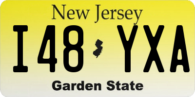 NJ license plate I48YXA