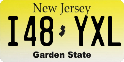 NJ license plate I48YXL