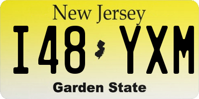 NJ license plate I48YXM