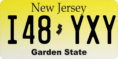 NJ license plate I48YXY