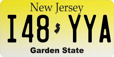 NJ license plate I48YYA