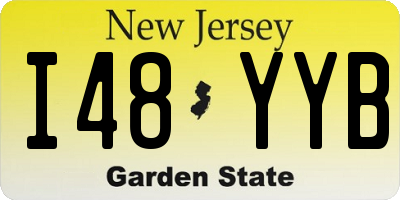 NJ license plate I48YYB