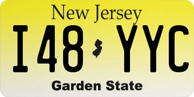 NJ license plate I48YYC