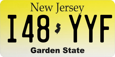 NJ license plate I48YYF