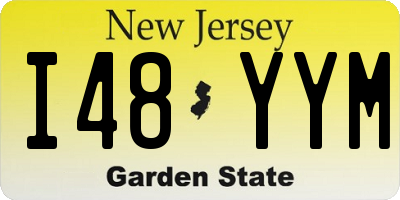 NJ license plate I48YYM