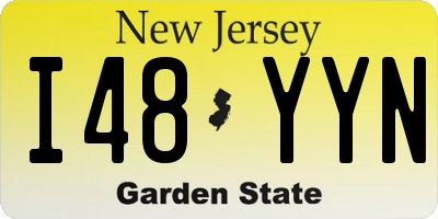 NJ license plate I48YYN