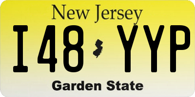 NJ license plate I48YYP