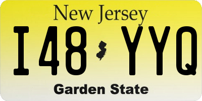 NJ license plate I48YYQ