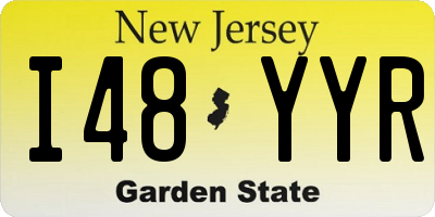 NJ license plate I48YYR