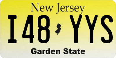 NJ license plate I48YYS