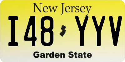 NJ license plate I48YYV