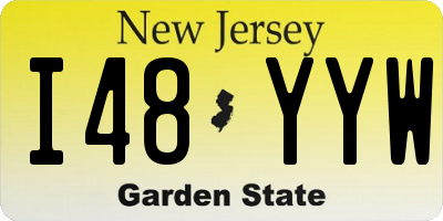 NJ license plate I48YYW