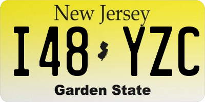 NJ license plate I48YZC