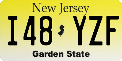 NJ license plate I48YZF