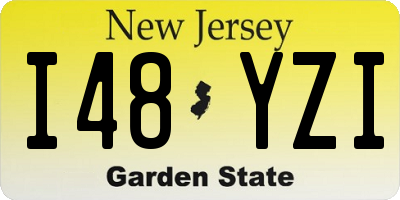 NJ license plate I48YZI