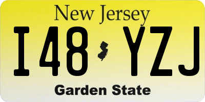 NJ license plate I48YZJ
