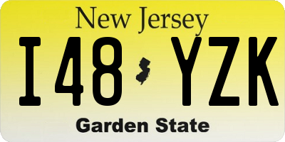 NJ license plate I48YZK